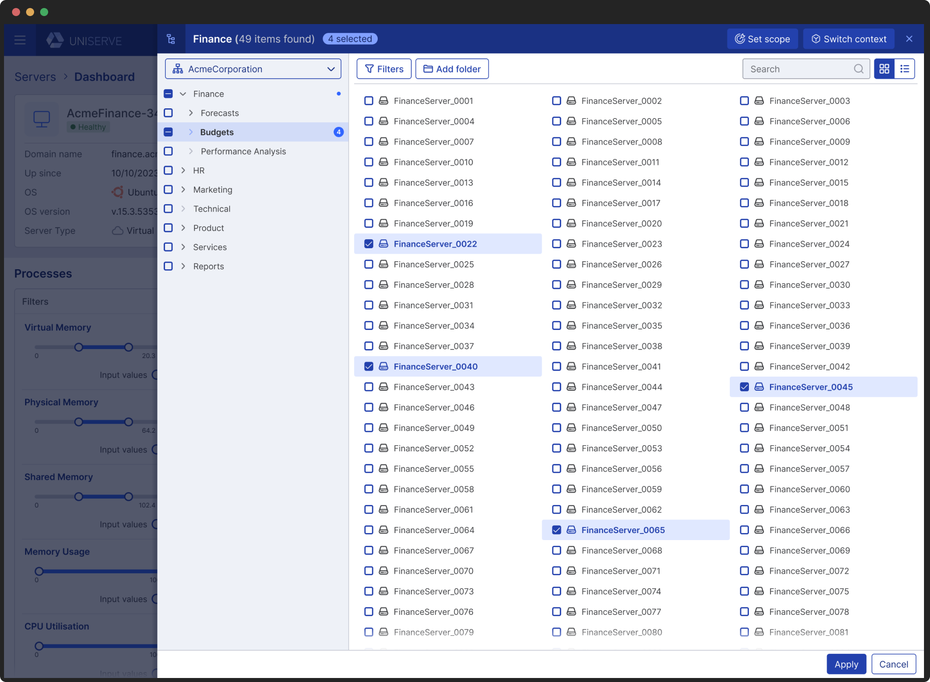 This is how selection would appear in a multiple selection mode (no limit to selections).